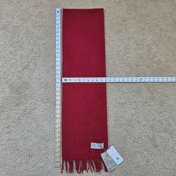 NWT Bronte by Abraham Moon Red Merino Wool Scarf - Picture 14 of 14
